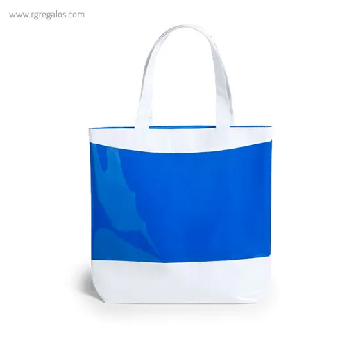 Bolsa de playa en pvc azul rg regalos publicitarios