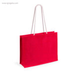 Bolsa de playa en yute colores roja rg regalos publicitarios