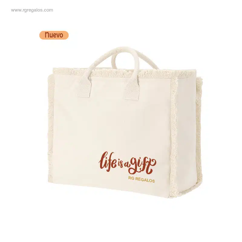 Bolsa de playa personalizada flecos
