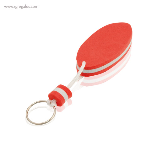 Llavero flotante bicolor en EVA rojo - RG regalos publicitarios