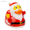 Patito de goma Santa Claus perfil - RG regalos publicitarios