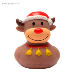 Patito de goma reno Rudolph - RG regalos publicitarios