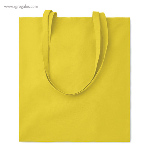 Bolsa 100 algodón colores amarilla rg regalos de empresa