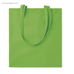 Bolsa 100 algodón colores verde rg regalos de empresa