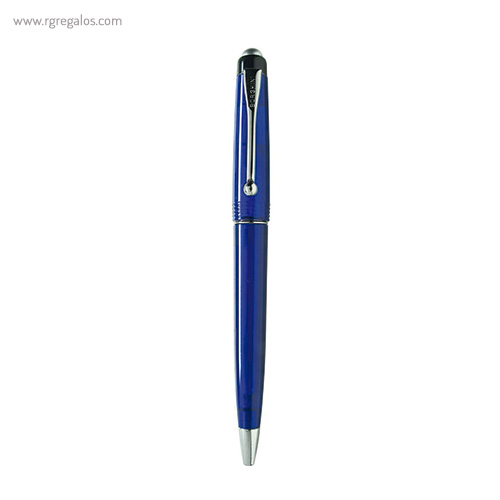 Bolígrafo borghini plástico v100 transparente azul rg regalos