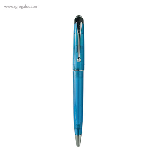 Bolígrafo borghini plástico v100 transparente azul cielo rg regalos