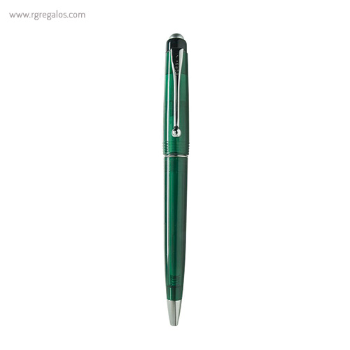 Bolígrafo borghini plástico v100 transparente verde rg regalos