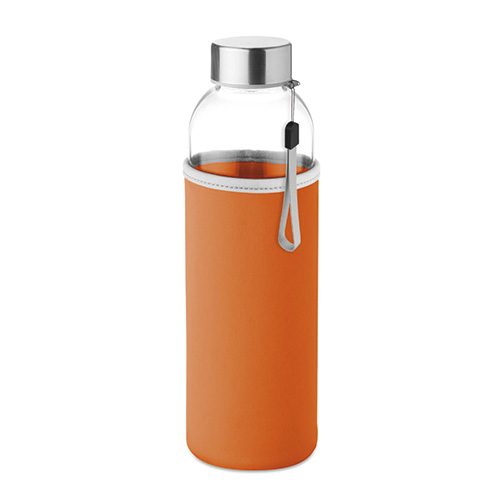 Botella con funda de neopreno naranja - RG regalos publicitarios