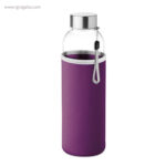 Botella con funda de neopreno de 500 ml violeta rg regalos publicitarios