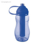 Botella de as con porta hielos azul rg regalos publicitarios
