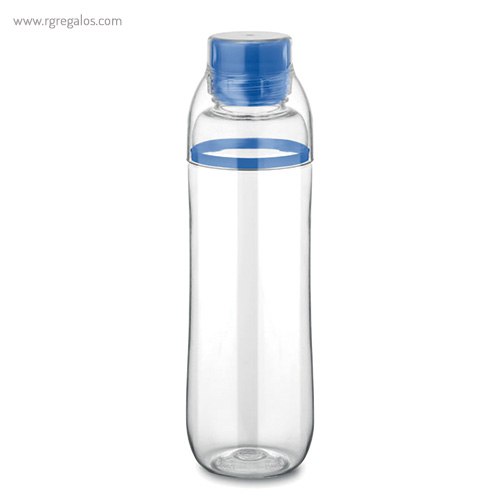 Botella de tritán anti fugas azul rg regalos publicitarios