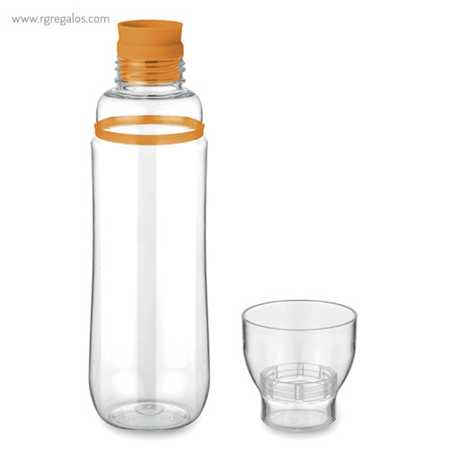 Botella de tritán anti fugas naranja vaso rg regalos publicitarios