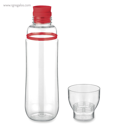 Botella de tritán anti fugas rojo vaso rg regalos publicitarios
