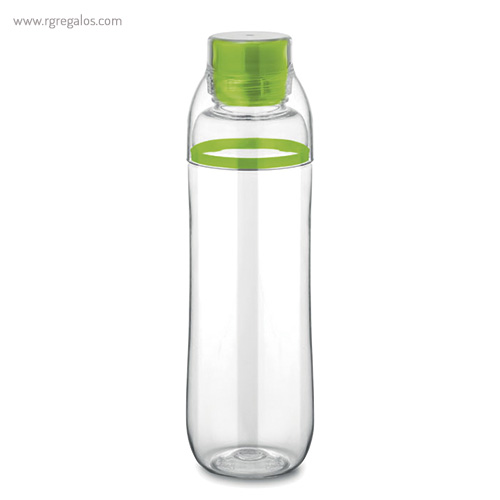 Botella de tritán anti fugas verde rg regalos publicitarios