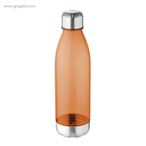 Botella de tritán y acero inoxidable naranja rg regalos publicitarios