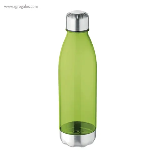Botella de tritán y acero inoxidable verde rg regalos publicitarios