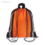 Mochila saco laterales reflectantes naranja rg regalos publicitarios