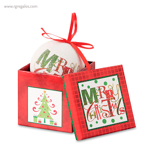 Bola de navidad con caja 1 rg regalos publicitarios