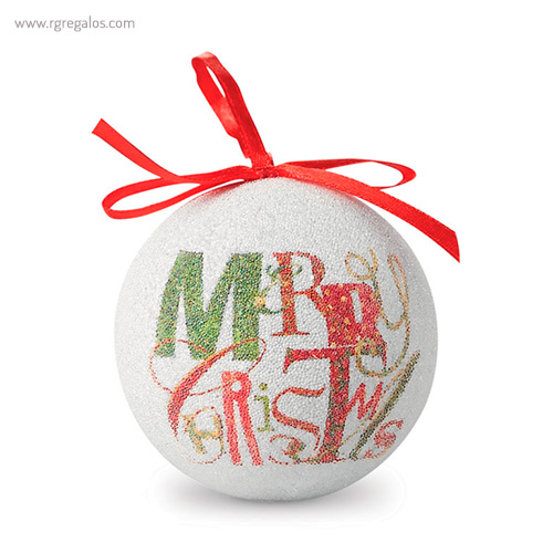 Bola de navidad con caja merry christmas - RG regalos publicitarios
