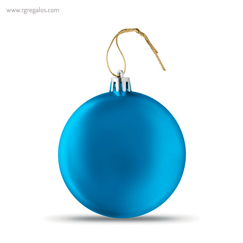 Bola de navidad en pp azul rg regalos publicitarios