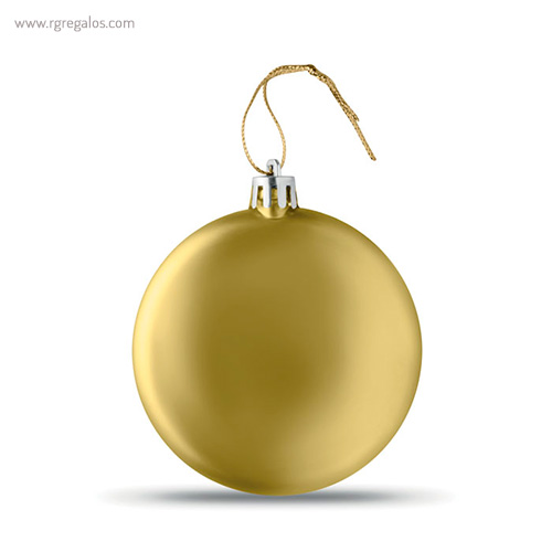 Bola de navidad en pp dorada rg regalos publicitarios