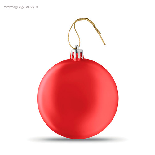 Bola de navidad en pp roja rg regalos publicitarios