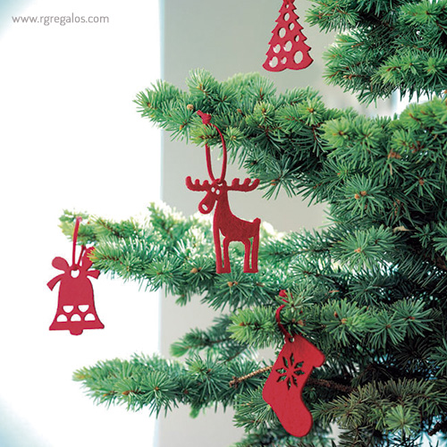 Set 6 adornos navideños para colgar - RG regalos publicitarios