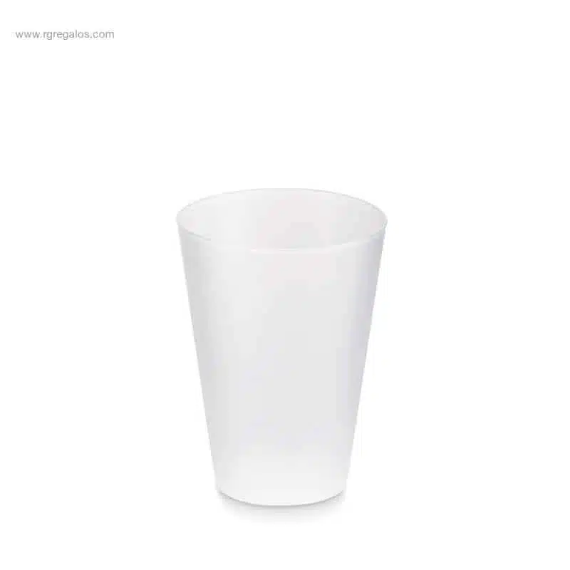 Vaso reutilizable PP 300 ml para personalizar con la marca
