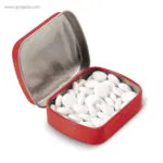 Caja cuadrada de caramelos roja rg regalos publicitarios