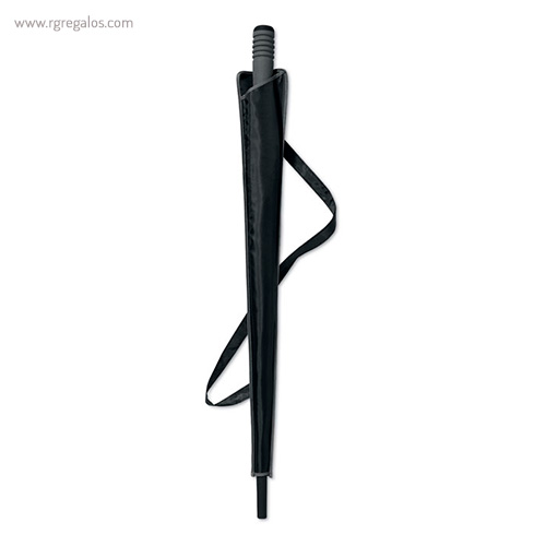 Paraguas automático con funda 23 negro funda rg regalos publicitarios