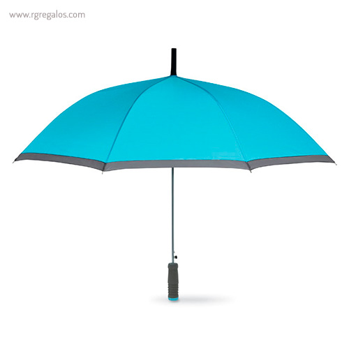 Paraguas automático con funda 23 turquesa rg regalos publicitarios