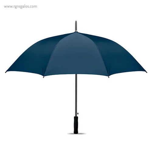 Paraguas automático interior plata azul 1 rg regalos publicitarios