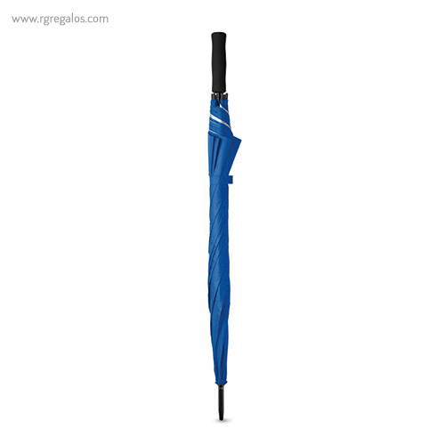 Paraguas automático interior plata azul claro plegado rg regalos publicitarios
