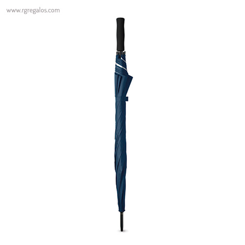 Paraguas automático interior plata azul plegado rg regalos publicitarios