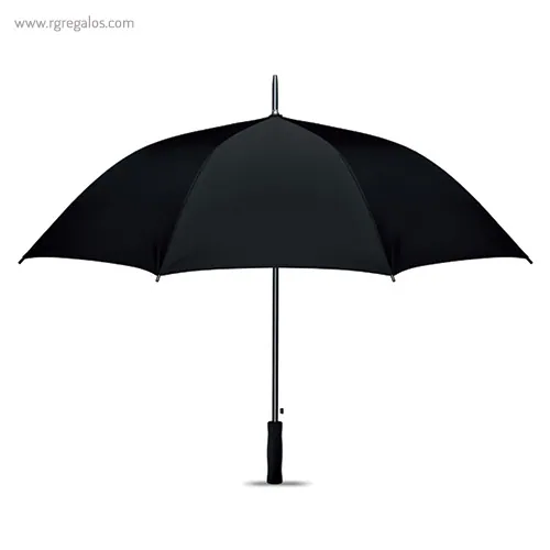 Paraguas automático interior plata negro 1 rg regalos publicitarios