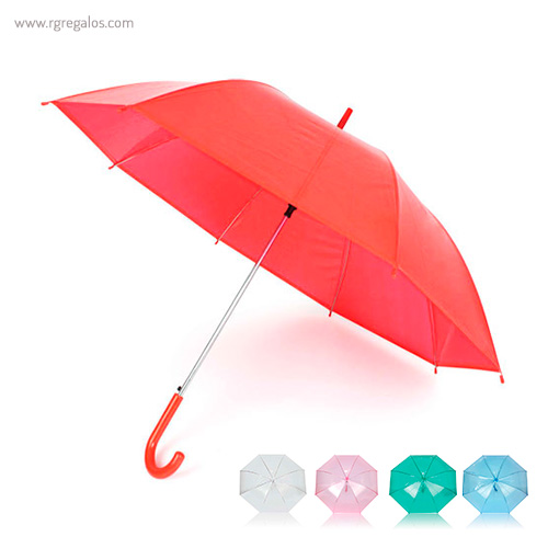 Paraguas automático transparente colores rg regalos publicitarios
