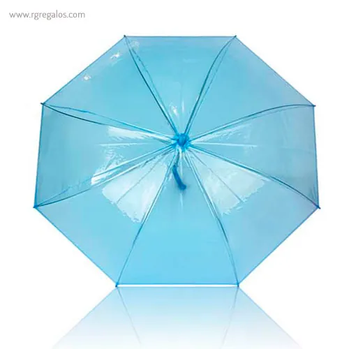 Paraguas automático transparente colores azul rg regalos publicitarios