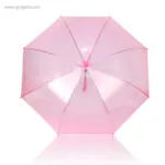 Paraguas automático transparente colores rosa rg regalos publicitarios