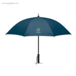 Paraguas manual con luz azul marino logo rg regalos publicitarios