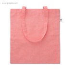 Bolsa de algodón reciclado rosa rg regalos publicitarios