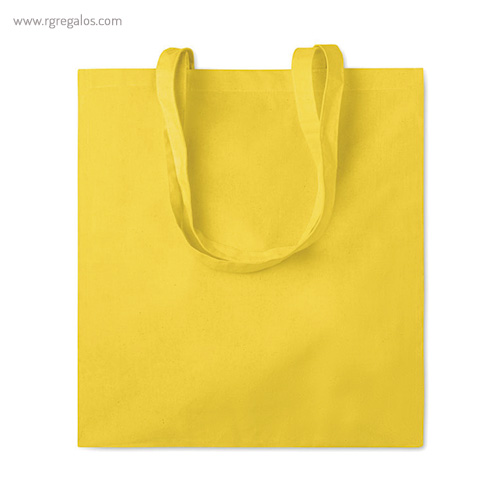 Bolsa compra 100 algodón amarillo rg regalos publicitarios