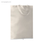 Bolsa plegable algodón 100 gr con cremallera rg regalos publicitarios