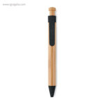 Bolígrafo cuerpo de bamboo negro rg regalos publicitarios