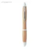 Bolígrafo de bambú blanco rg regalos publicitarios