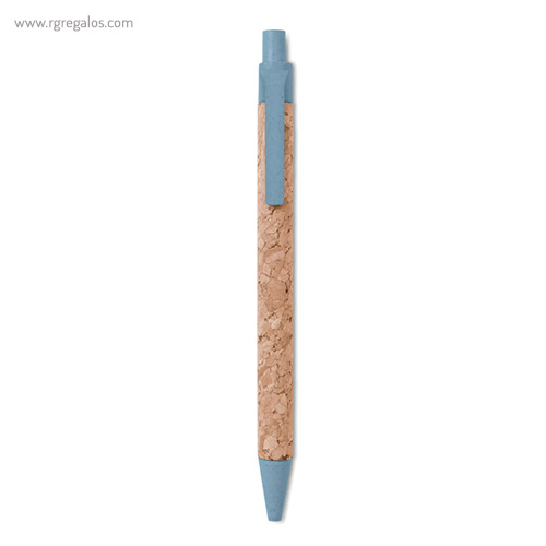 Bolígrafo de corcho azul rg regalos publicitarios