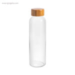 Botella de cristal tapón bambú natural rg regalos publicitarios