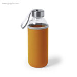 Botella con funda de neopreno 420 ml naranja rg regalos publicitarios