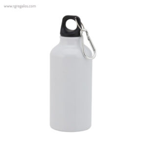 Botella de deporte aluminio 400 ml blanca rg regalos publicitarios