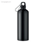 Botella de deporte aluminio 750 ml negra rg regalos publicitarios