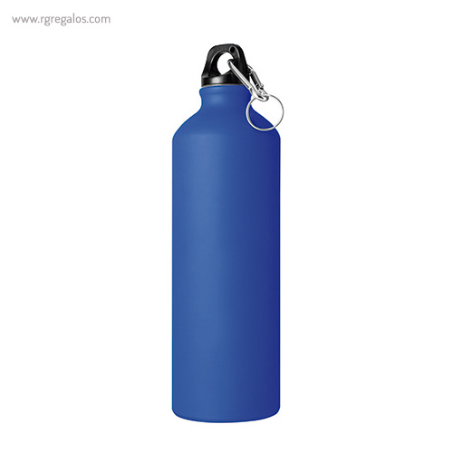 Botella de deporte aluminio azul 750 ml negra rg regalos publicitarios
